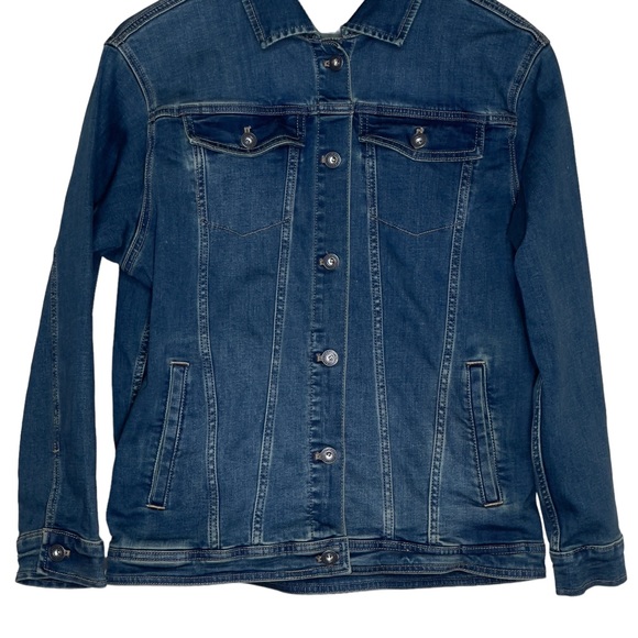 Prana Detra Womens Size Small Denim Trucker Jacket - Picture 4 of 10